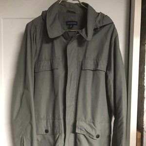 Lands' End men's M mesh lined hood rain jacket coat